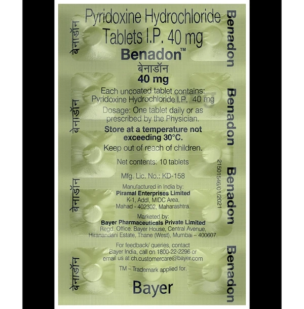 Benadon 40mg Tablet 