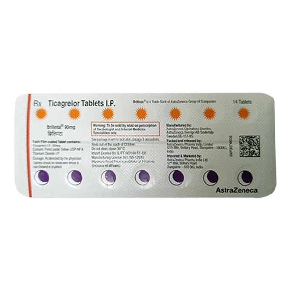 Brilinate 90mg Tablet  - Prescription Required