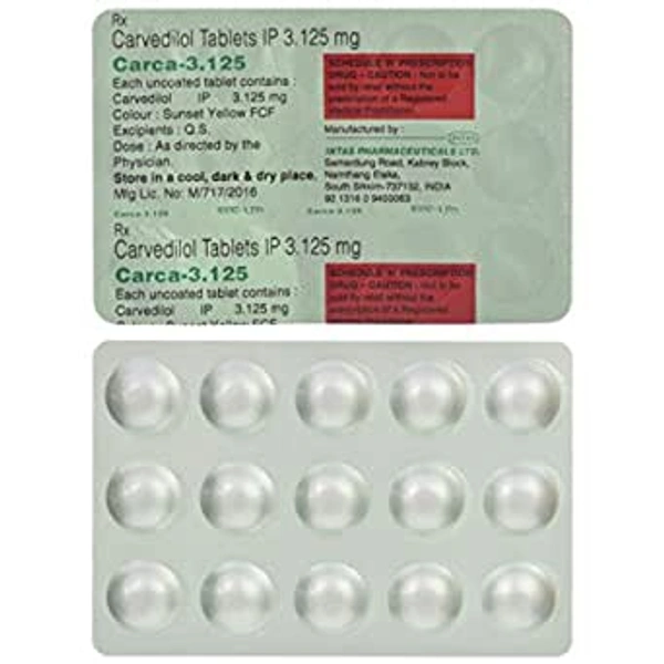 Carca3.125 Tablet  - Prescription Required