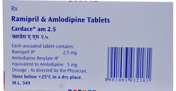 Cardace AM 2.5 Tablet  - Prescription Required