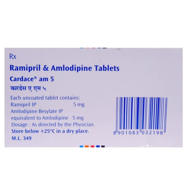 Cardace AM 5 Tablet  - Prescription Required