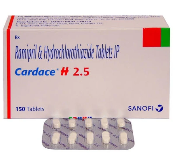 Cardace H 2.5 Tablet  - Prescription Required