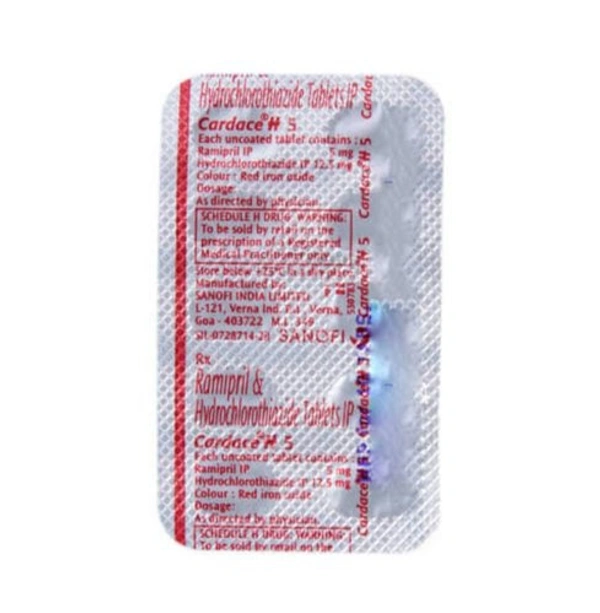 Cardace H 5 Tablet  - Prescription Required