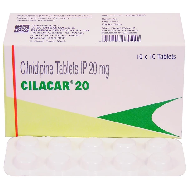 Cilacar 20 Tablet  - Prescription Required
