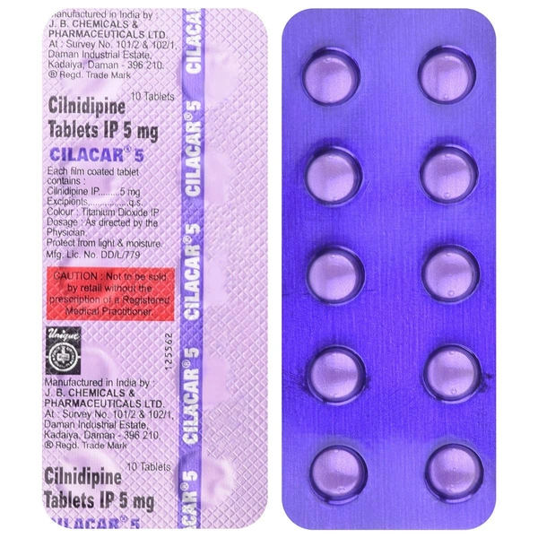 Cilacar 5 Tablet  - Prescription Required