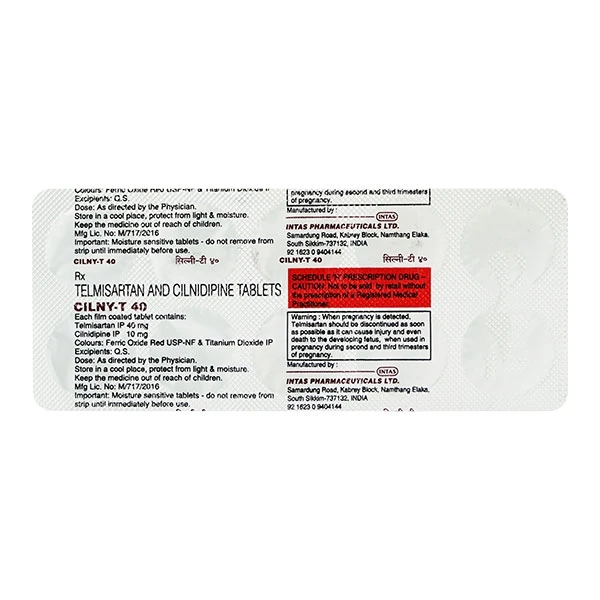 Cilny-T 40 Tablet  - Prescription Required