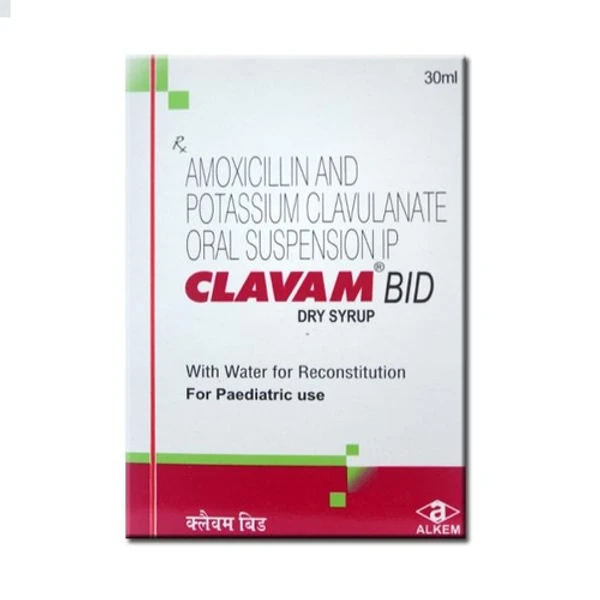 Clavam BID Dry Syrup   - Prescription Required