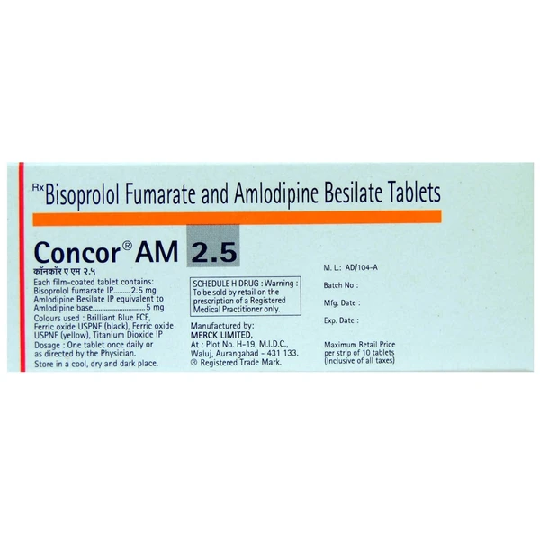 Concor AM 2.5 Tablet  - Prescription Required