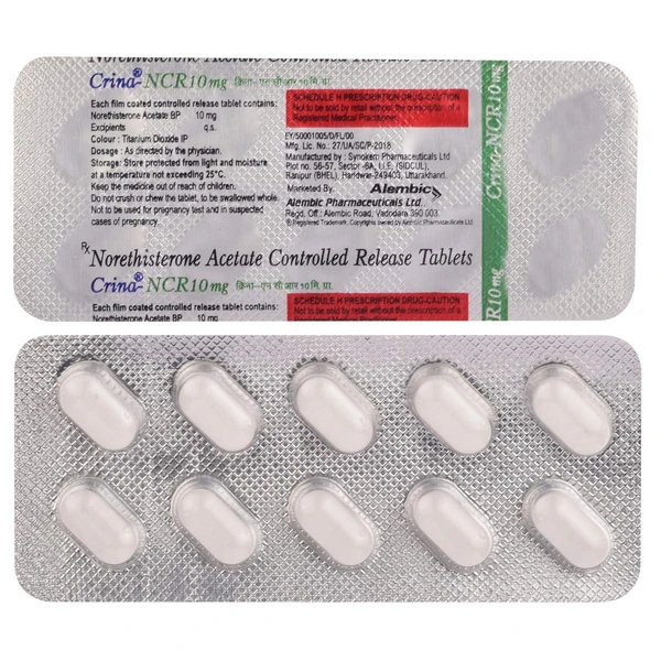 Crina-NCR 10mg Tablet  - Prescription Required