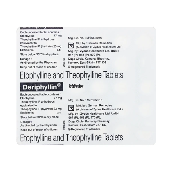 Deriphyllin Tablet  - Prescription Required