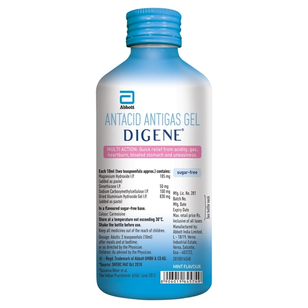 Digene Acidity & Gas Relief Gel Mint