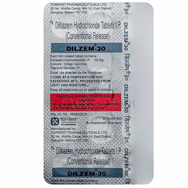 Dilzem 30 Tablet  - Prescription Required