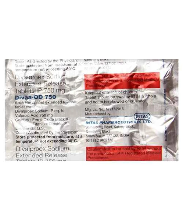 Divaa-OD 750 Tablet  - Prescription Required