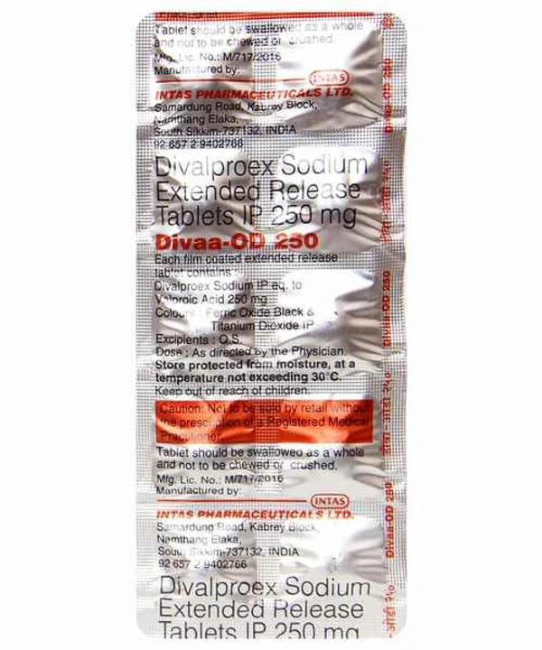 Divaa-OD 250 Tablet  - Prescription Required