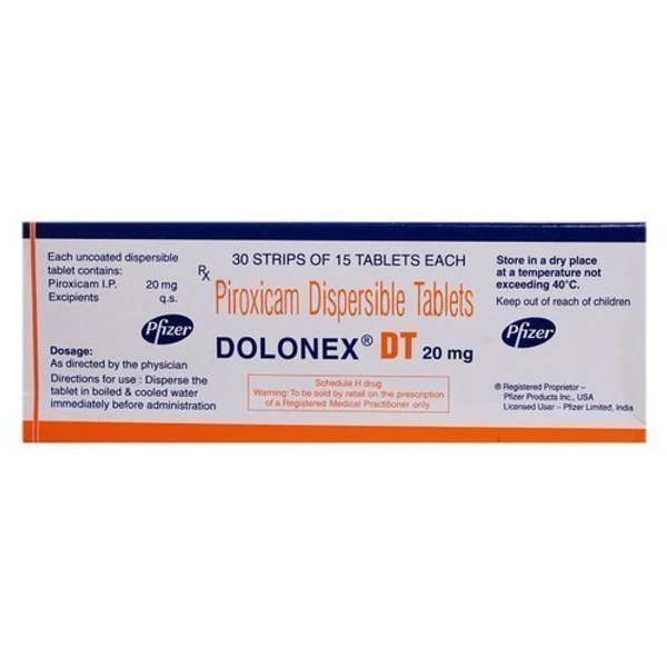 Dolonex DT 20mg Tablet  - Prescription Required