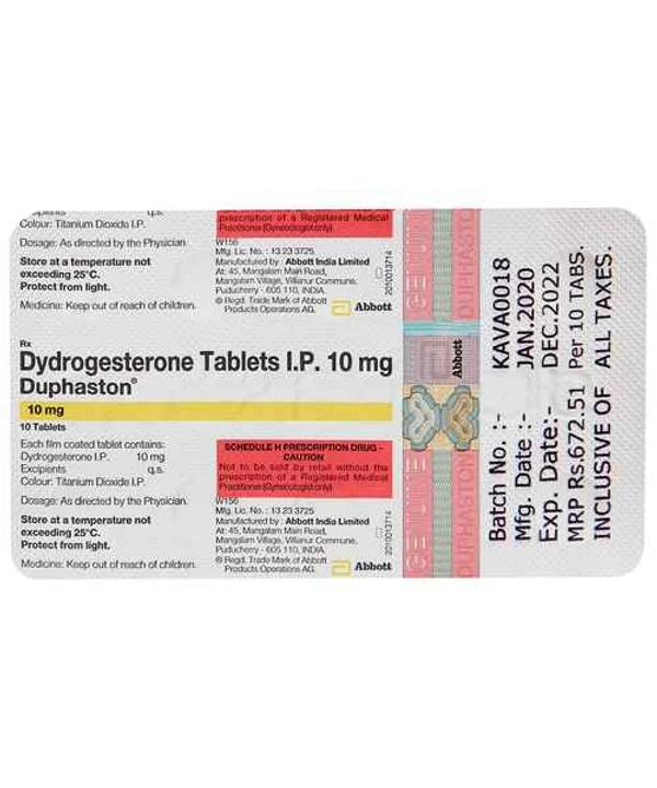 Duphaston 10mg Tablet  - Prescription Required