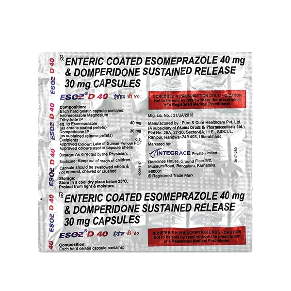 Esoz D 40 Capsule  - Prescription Required