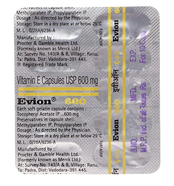 Evion 600mg Capsule 