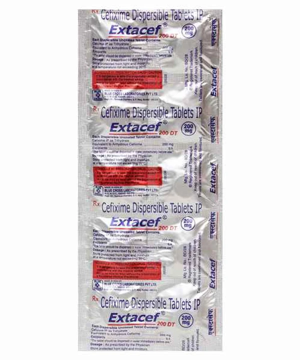 Extacef 200 DT Tablet  - Prescription Required