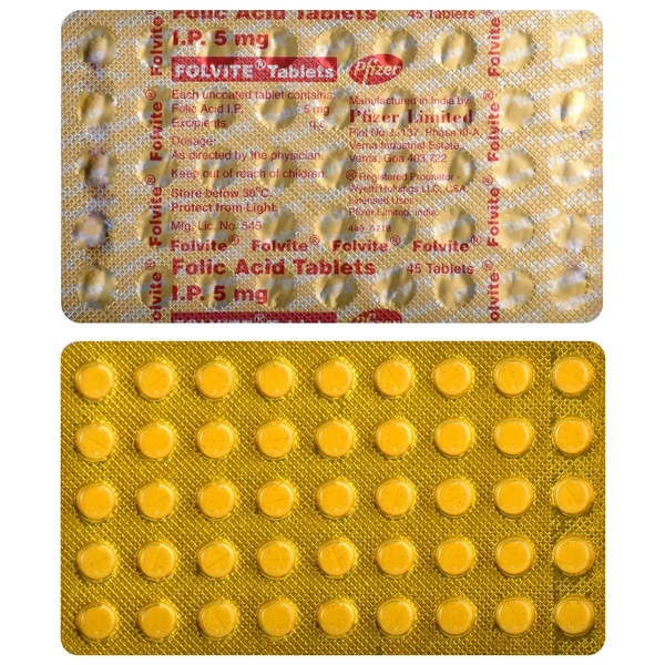 Folvite 5mg Tablet 