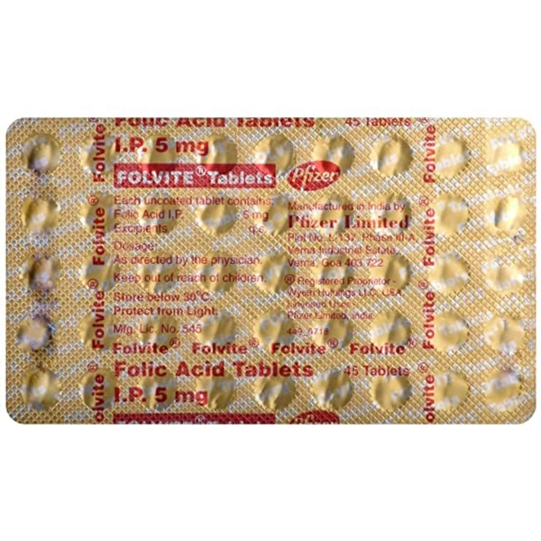 Folvite 5mg Tablet 