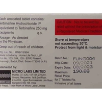 Fungiterb 250mg Tablet  - Prescription Required