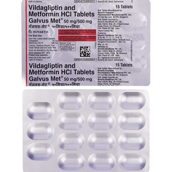 Galvus Met 50mg/500mg Tablet  - Prescription Required