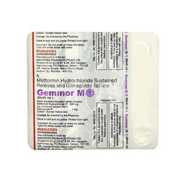 Geminor M 1 Tablet  - Prescription Required