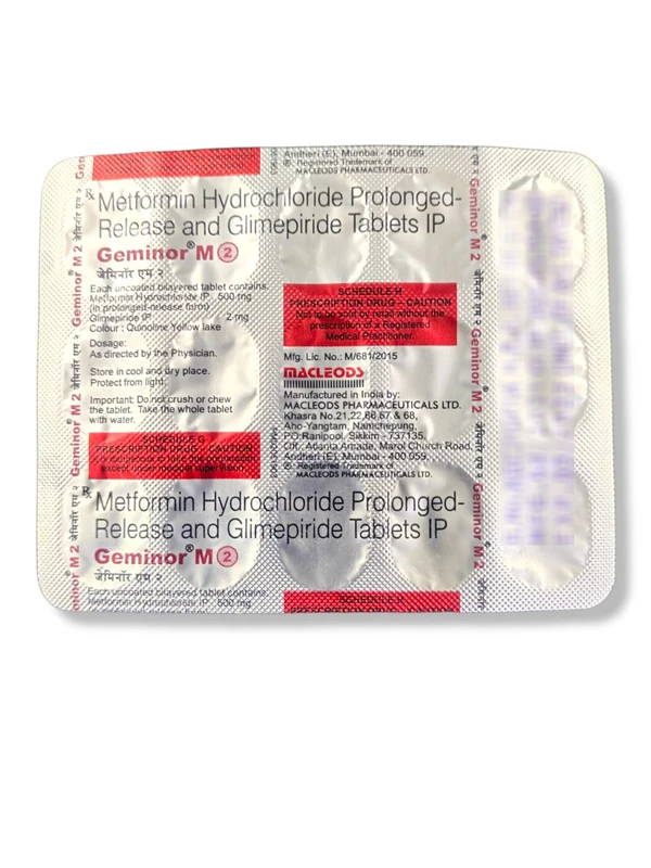 Geminor M 2 Tablet  - Prescription Required