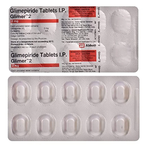 Glimer 2 Tablet  - Prescription Required