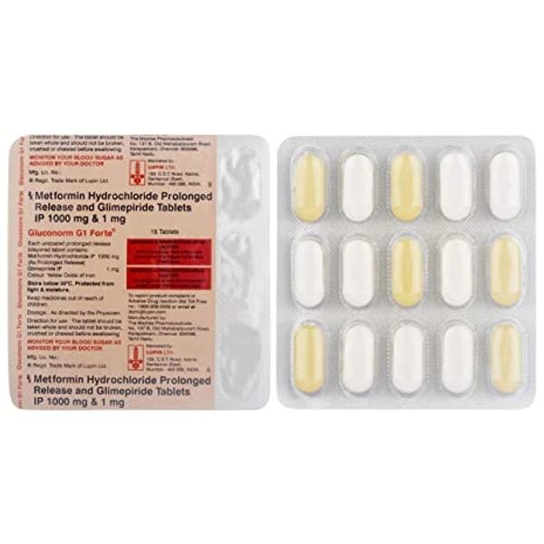 Gluconorm-G 1 Forte Tablet  - Prescription Required