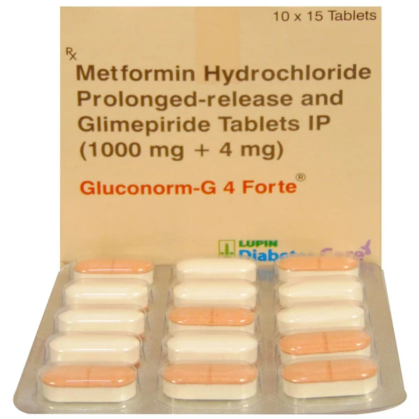 Gluconorm-G 4 Forte Tablet  - Prescription Required