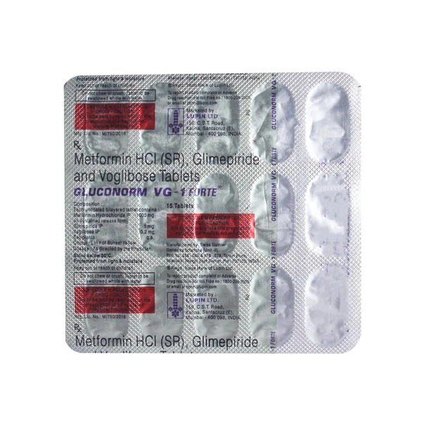 Gluconorm-VG 1 Tablet  - Prescription Required