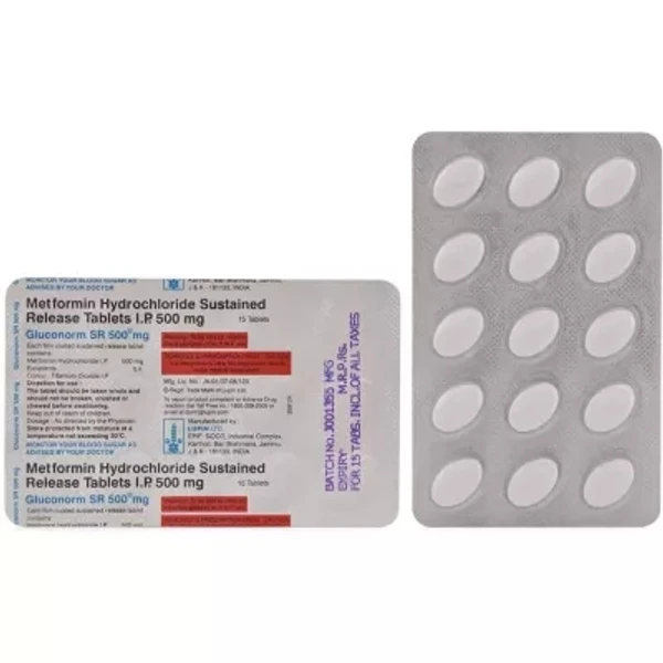 Gluconorm SR 500mg Tablet  - Prescription Required