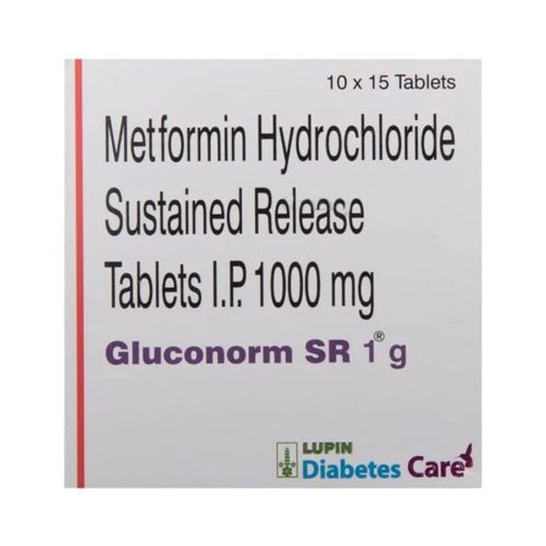 Gluconorm SR 1 gm Tablet  - Prescription Required
