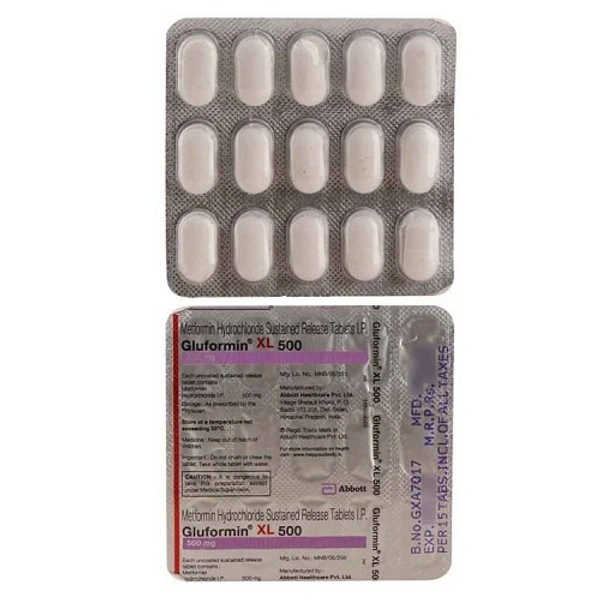 Gluformin XL 500 Tablet  - Prescription Required