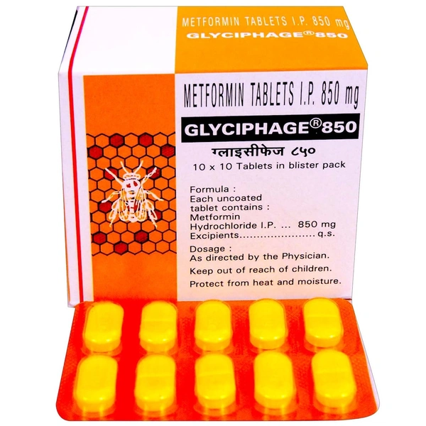 Glyciphage 850 Tablet  - Prescription Required