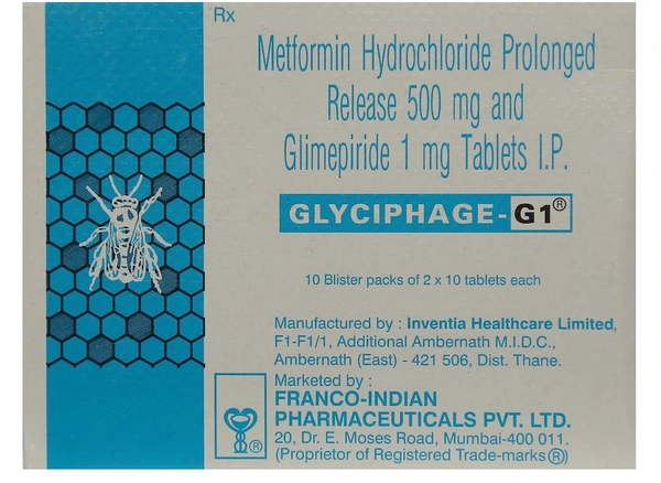 Glyciphage-G 1 Tablet  - Prescription Required