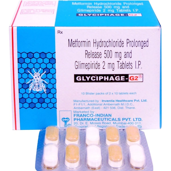 Glyciphage-G 2 Tablet  - Prescription Required