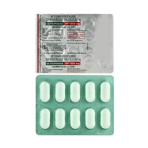 Glyciphage SR 500mg Tablet  - Prescription Required