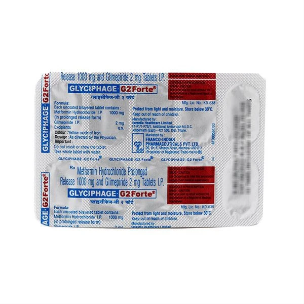 Glyciphage-G 2 Forte Tablet  - Prescription Required