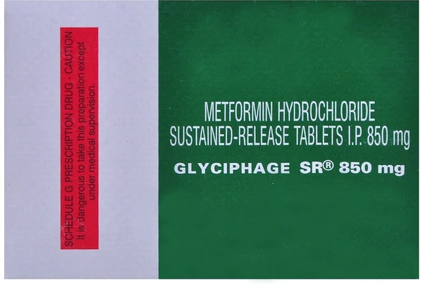 Glyciphage SR 850mg Tablet  - Prescription Required