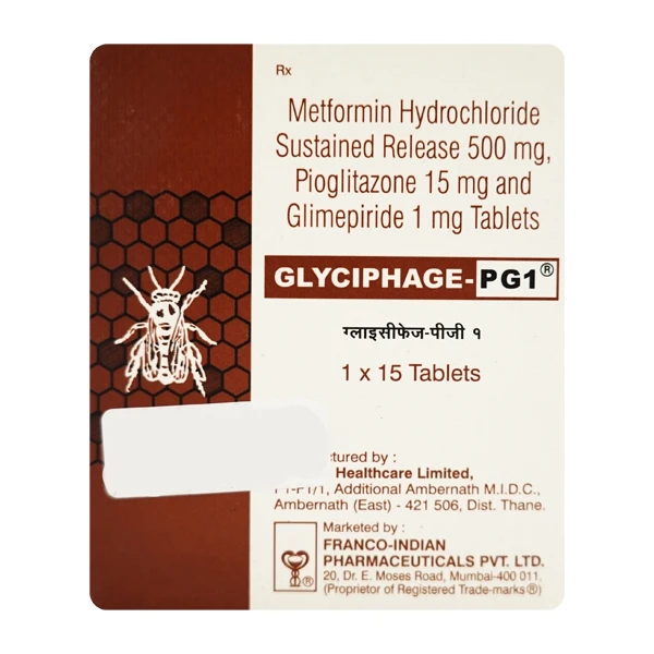 Glyciphage-PG 1 Tablet  - Prescription Required