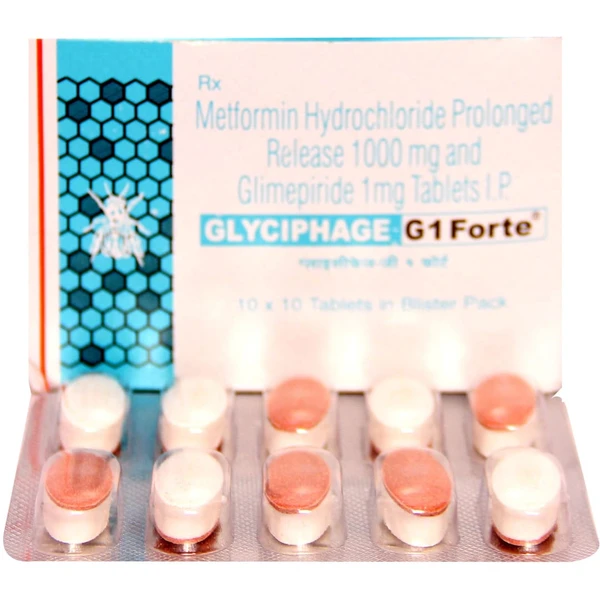 Glyciphage-G 1 Forte Tablet  - Prescription Required