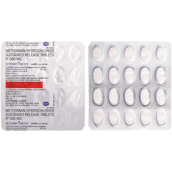 Glycomet 500 SR Tablet  - Prescription Required