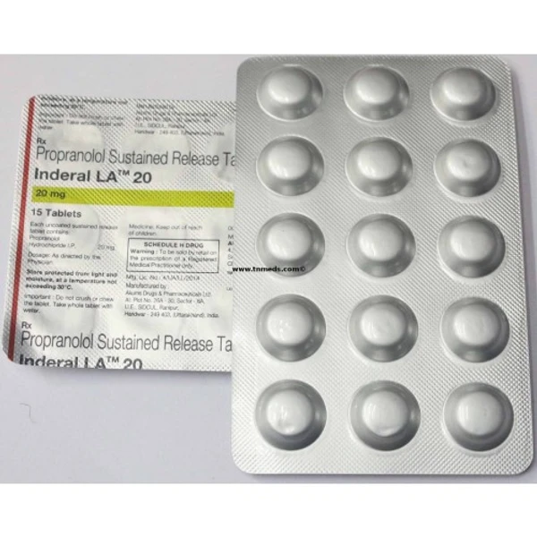 Inderal LA 20 Tablet  - Prescription Required