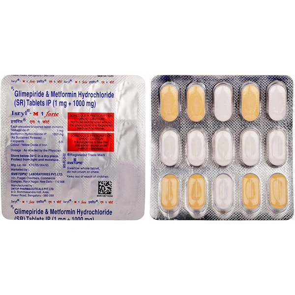 Isryl-M 1 Forte Tablet  - Prescription Required