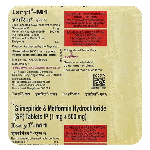 Isryl-M1 Tablet  - Prescription Required