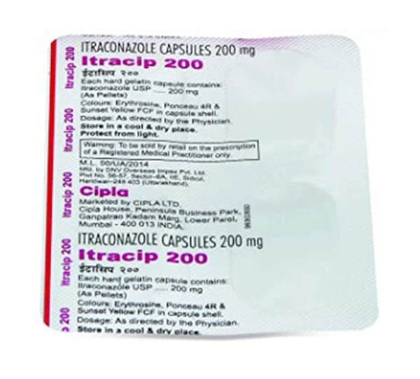 Itracip 200mg Tablet  - Prescription Required