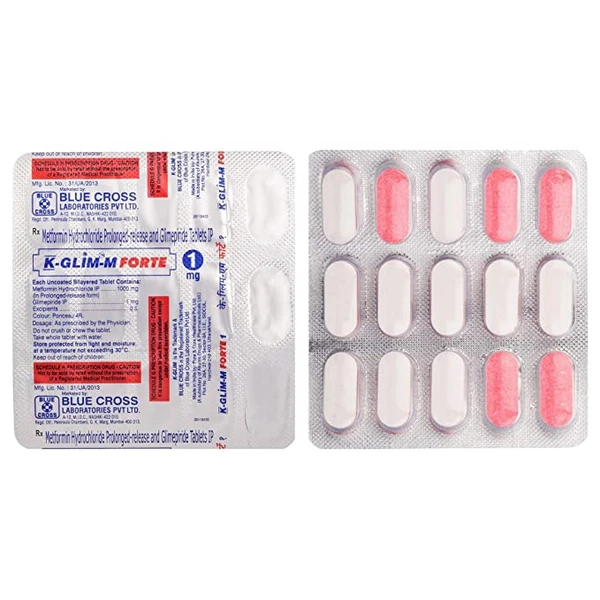 K-Glim-M Forte 1mg Tablet  - Prescription Required